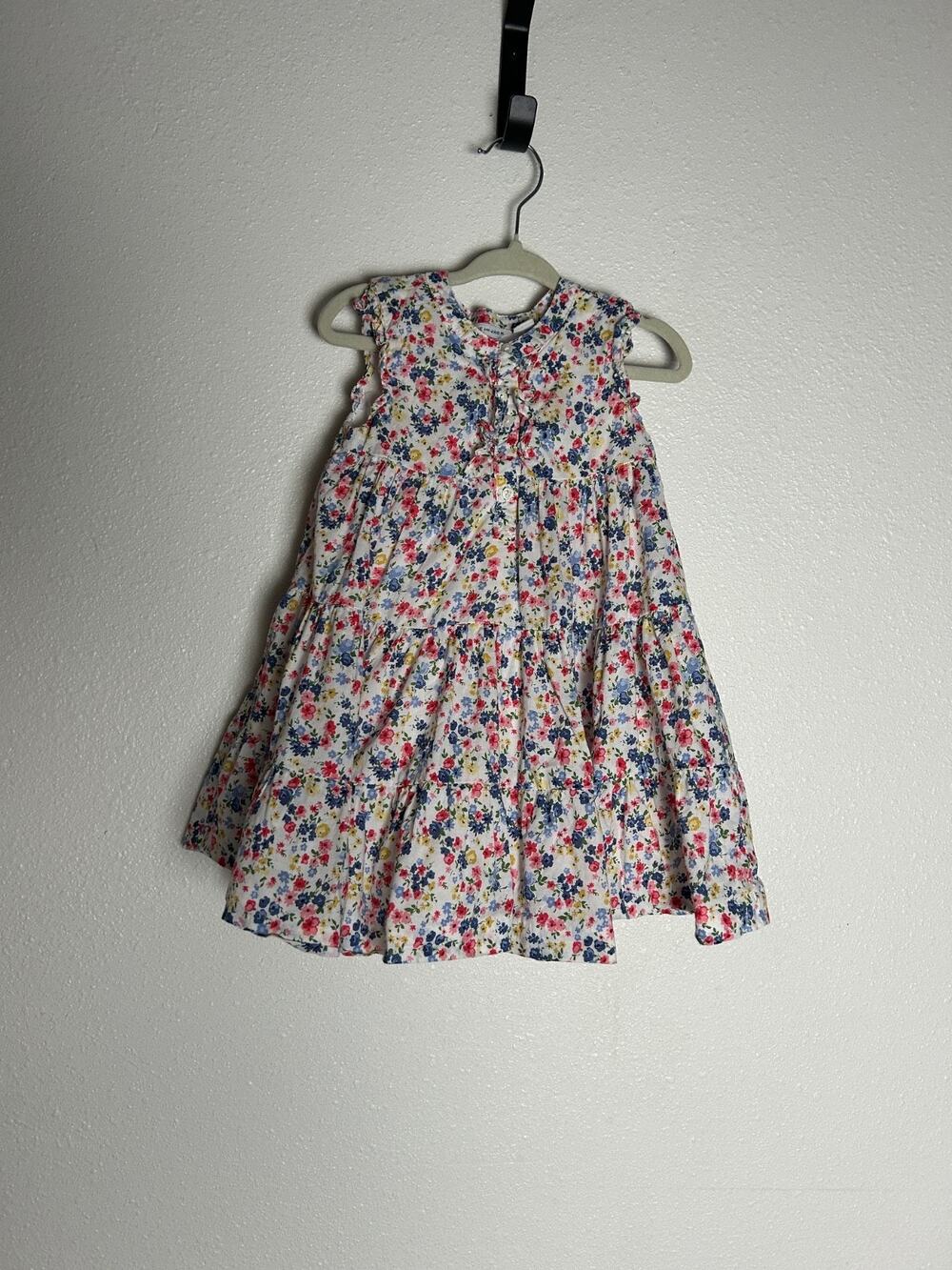 Janie and Jack Baby Girl Multicolor Floral Ditsy Dress Size 18-24 Months